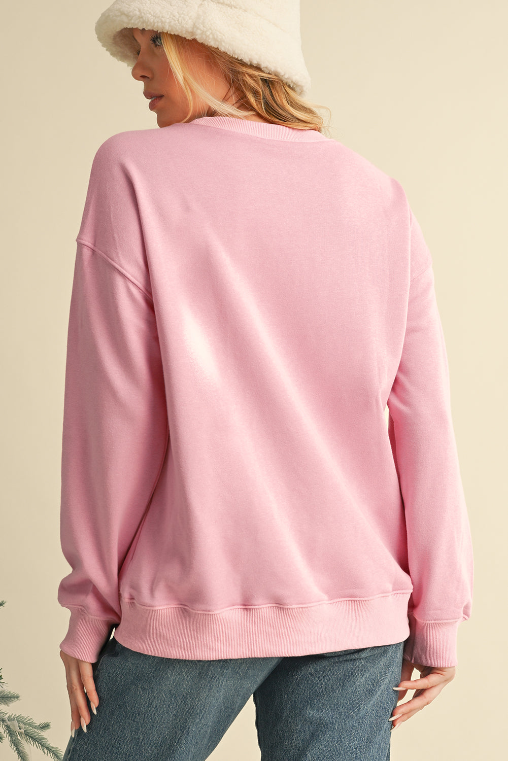 ANXIOUS (This Too Shall Pass) Pink Graphic Sweatshirt