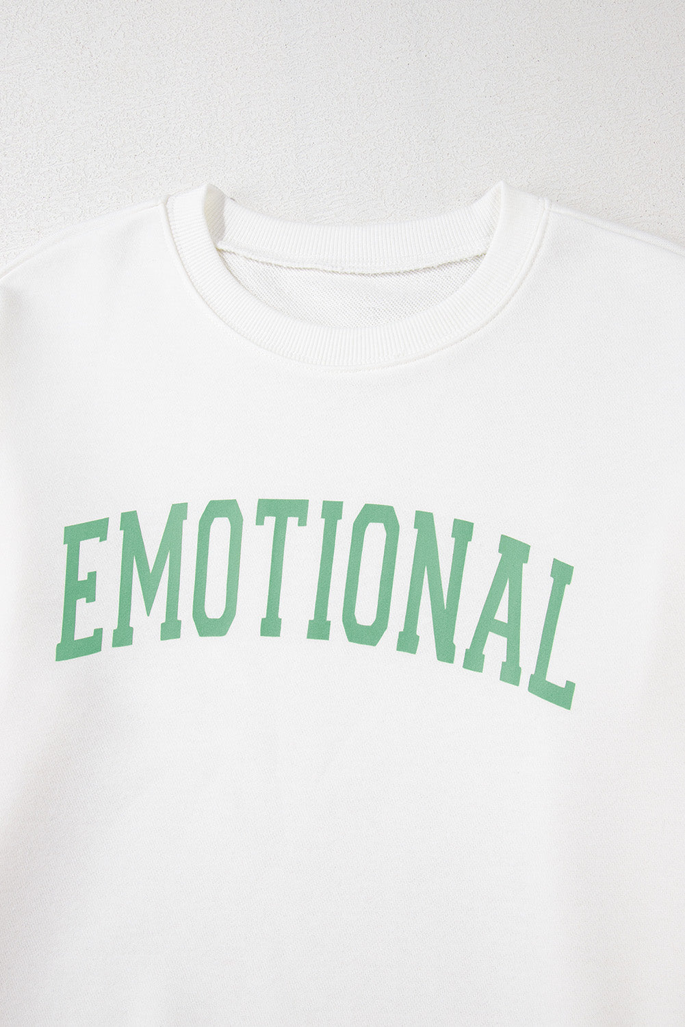 EMOTIONAL (And That's Okay) Beige Graphic Sweatshirt