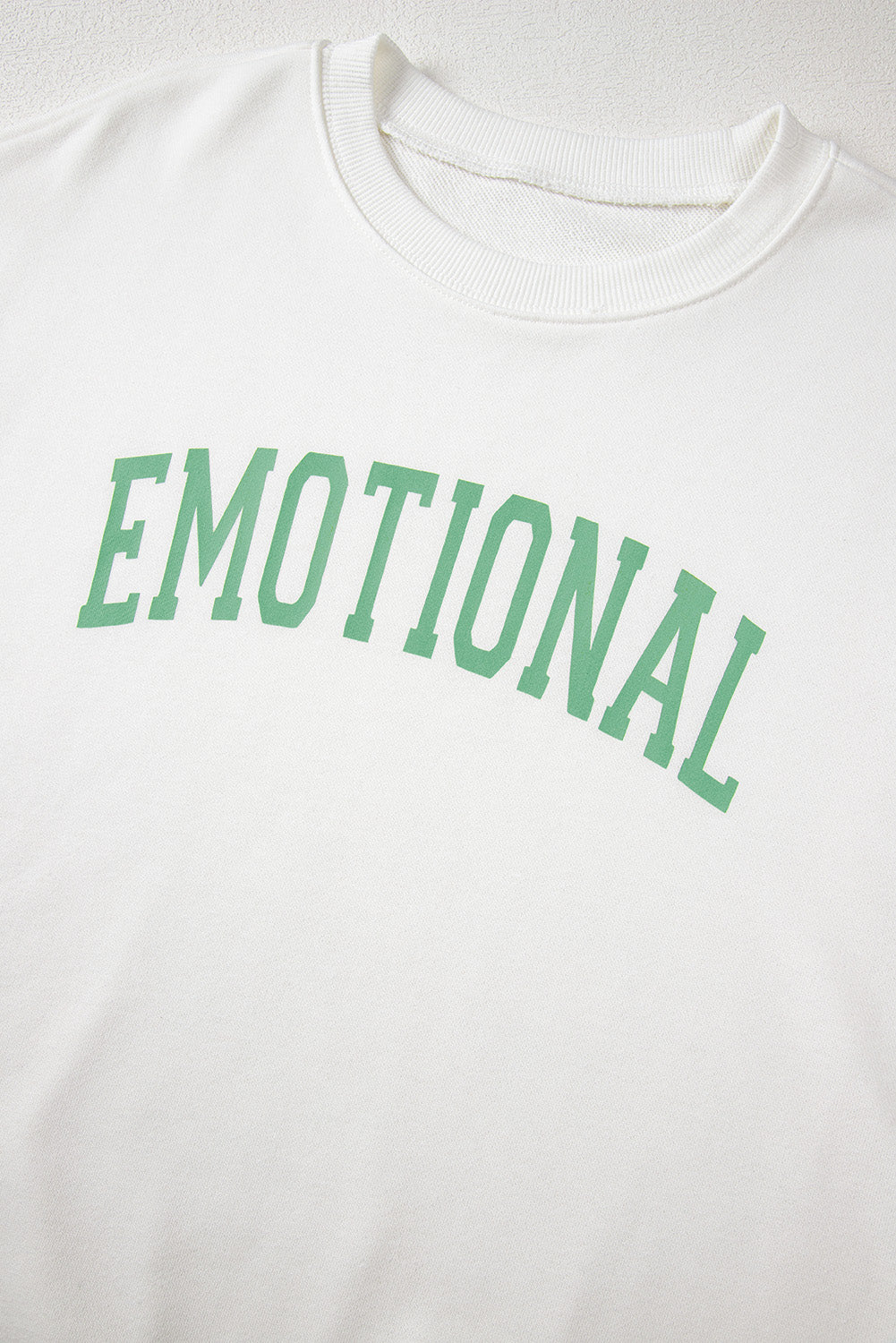 EMOTIONAL (And That's Okay) Beige Graphic Sweatshirt